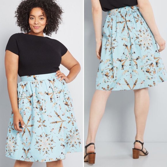 ModCloth x Dupenny Dresses & Skirts - ModCloth x Dupenny Charming Cotton Skirt